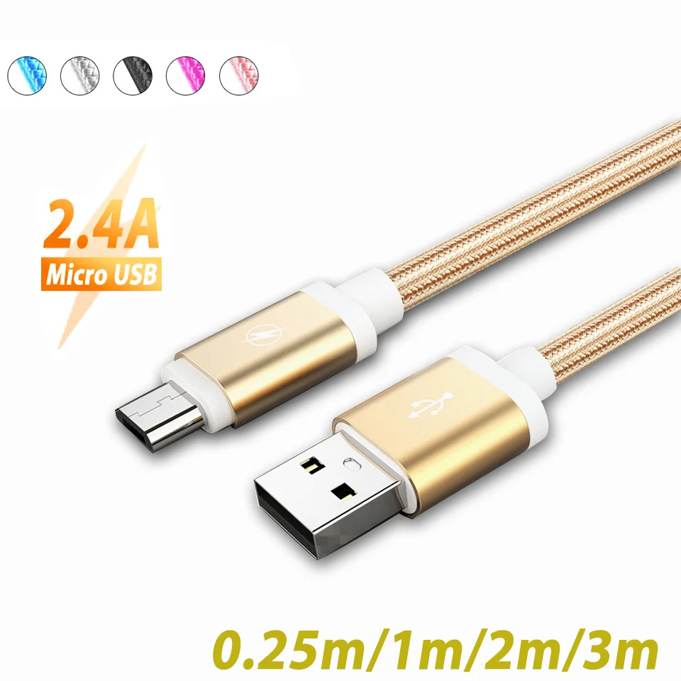 Кабель Micro Usb для быстрой зарядки 3 м микро зарядный шнур Xiaomi Redmi 6A Note 6 5 Huawei P10 Lite