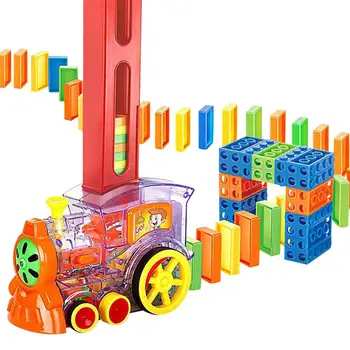 Domino Train Toy Set Electric Train Model with Light Sound Abilities Developing Colorful Train Toy Set for Children
Domino Train Toy Set Electric Train Model with Light Sound Abilities Developing Colorful Train Toy Set for Children