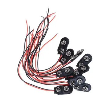 10pcs 9V Battery Button Power Cable Battery Buckle Snaps Power Cable Connector DC For DIY Jack Connector
10pcs 9V Battery Button Power Cable Battery Buckle Snaps Power Cable Connector DC For DIY Jack Connector