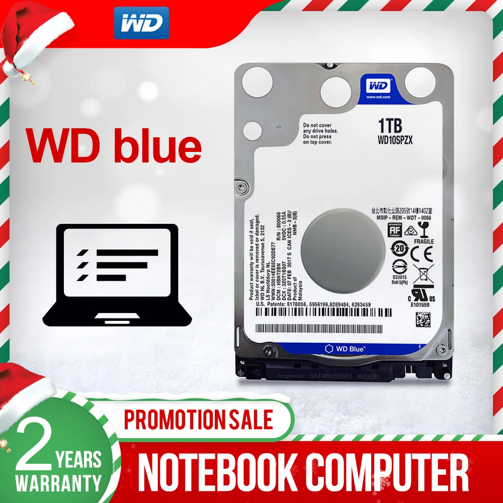 WD Western Digital Blue 1 ТБ ноутбук hdd 2 5 &quotSATAIII WD10SPZX диско Дуро внутренний жесткий диск HD