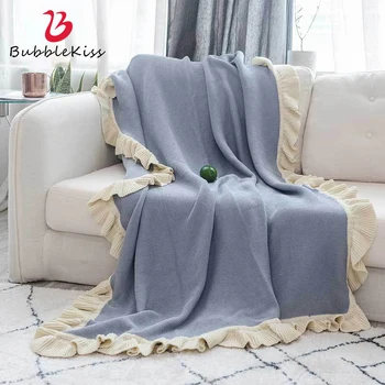 Bubble Kiss Cotton Knitted Blanket Ruffle Design Casual Blanket Home Decor Sofa Bed Lunch Break Blanket Summer Throw Blanket
Bubble Kiss Cotton Knitted Blanket Ruffle Design Casual Blanket Home Decor Sofa Bed Lunch Break Blanket Summer Throw Blanket