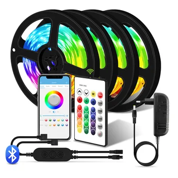 12V Led Strip light RGB 5050 Bluetooth Led Ribbon Tape Smart Led Strip Music Control 5M 10M 15M 20M For Room Kitchen Party 
12V Led Strip light RGB 5050 Bluetooth Led Ribbon Tape Smart Led Strip Music Control 5M 10M 15M 20M For Room Kitchen Party