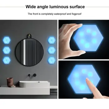 Hexagonal Wall Lamp LED Night Light Panels Modern Quantum Smart Modular Touch Magnetic Lamp for Bedroom Decor 6PCS
Hexagonal Wall Lamp LED Night Light Panels Modern Quantum Smart Modular Touch Magnetic Lamp for Bedroom Decor 6PCS
