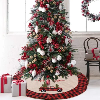 Zicheng New Christmas Decorations Car Christmas Tree Tree Skirt Linen Plaid Christmas-Tree Skirt Tree Skirt Tree Bottom Dress up
Zicheng New Christmas Decorations Car Christmas Tree Tree Skirt Linen Plaid Christmas-Tree Skirt Tree Skirt Tree Bottom Dress up
