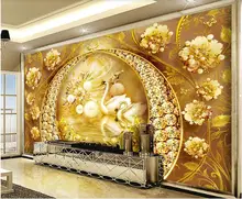 3d wallpaper for walls in rolls Diamond Gold Gate Swan Lake Jewelry Flower High-end living room photo wallpaper on the wall
3d wallpaper for walls in rolls Diamond Gold Gate Swan Lake Jewelry Flower High-end living room photo wallpaper on the wall