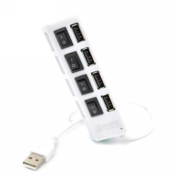 New High Speed LED SlimB Hub 2.0 4 Ports Usb Hub Splitter with ON/OFF Switch For Desktop Laptop Notebook PC
New High Speed LED SlimB Hub 2.0 4 Ports Usb Hub Splitter with ON/OFF Switch For Desktop Laptop Notebook PC