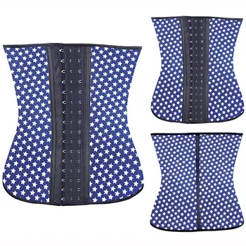 Waist Trainer Women Corset Steel Sweat Belt Sudation Pour Star Faja Reductora Latex New Sexy Blue White Print Solid
Waist Trainer Women Corset Steel Sweat Belt Sudation Pour Star Faja Reductora Latex New Sexy Blue White Print Solid