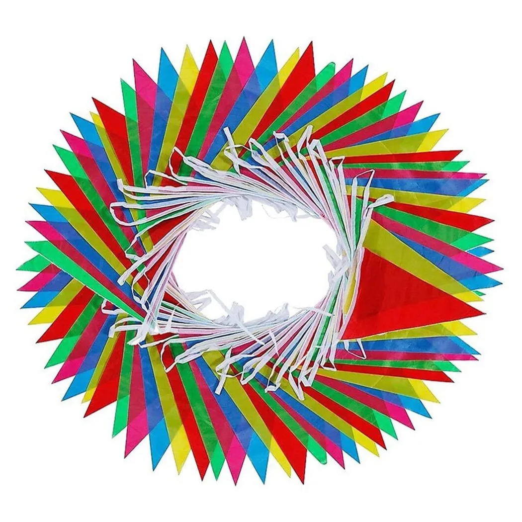 Hot New Triangle String Flag Colourful Festival Decor Garden Decoration Home Multi Colour Party Event 150 Flags
Hot New Triangle String Flag Colourful Festival Decor Garden Decoration Home Multi Colour Party Event 150 Flags