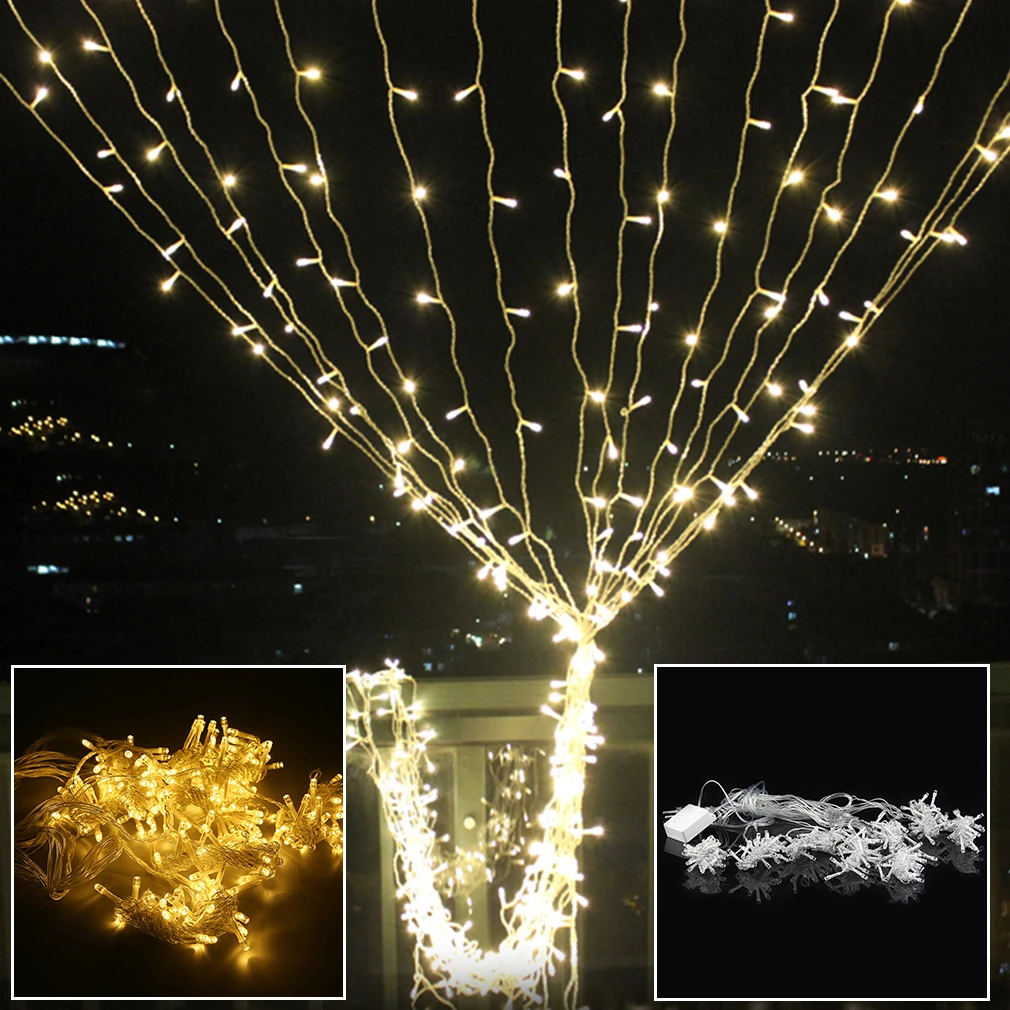 ICOCO 3x3m/6x3m Outdoor/Home Garland LED String Fairy Curtain Light for New Year/Christmas/Party/Wedding/Garden Decoration Sale
ICOCO 3x3m/6x3m Outdoor/Home Garland LED String Fairy Curtain Light for New Year/Christmas/Party/Wedding/Garden Decoration Sale