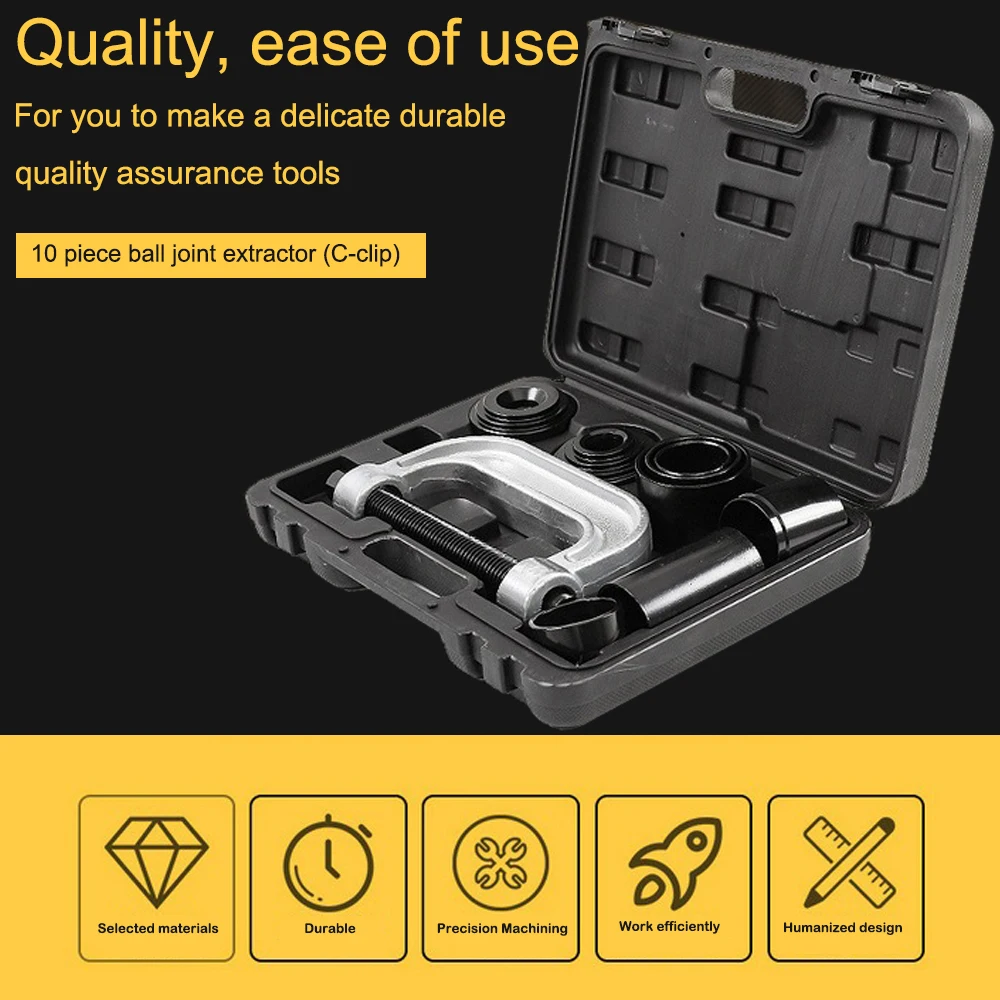 10pcs/set of C Sub-clamps Ball Head Four-in-one Ball Head Extractor Disassembly Tool C-type Puller Universal Cross Shaft C Frame
10pcs/set of C Sub-clamps Ball Head Four-in-one Ball Head Extractor Disassembly Tool C-type Puller Universal Cross Shaft C Frame