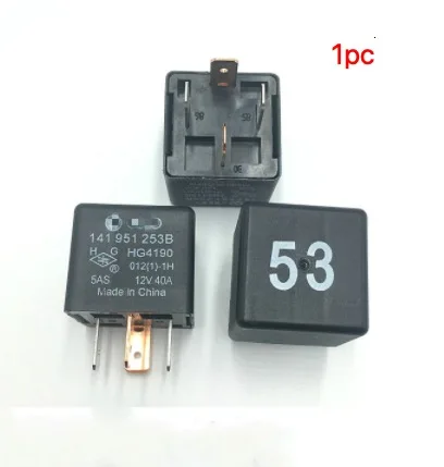 1 шт. Оригинальное автомобильное реле 53 # для V W Golf Audi A3 A4 A6 A8 POLO Seat For Skoda Porsche 141 951 253B