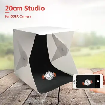 Mini Folding Softbox with 2 LED Strap 20cm Photography Studio Lightbox Universal Suitable for Shooting Watches Handicrafts
Mini Folding Softbox with 2 LED Strap 20cm Photography Studio Lightbox Universal Suitable for Shooting Watches Handicrafts