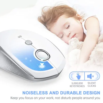 Bluetooth Wireless Mouse 2.4GHz Duals Mode with USB Receiver 3 Adjustable DPI Level for Computer GK99
Bluetooth Wireless Mouse 2.4GHz Duals Mode with USB Receiver 3 Adjustable DPI Level for Computer GK99