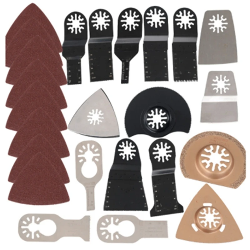 41Pcs Oscillating Multitool Saw Blade Kit Set for Fein Bosch Makita Multi Tool B1 Renovator Power Tools Accessories
41Pcs Oscillating Multitool Saw Blade Kit Set for Fein Bosch Makita Multi Tool B1 Renovator Power Tools Accessories