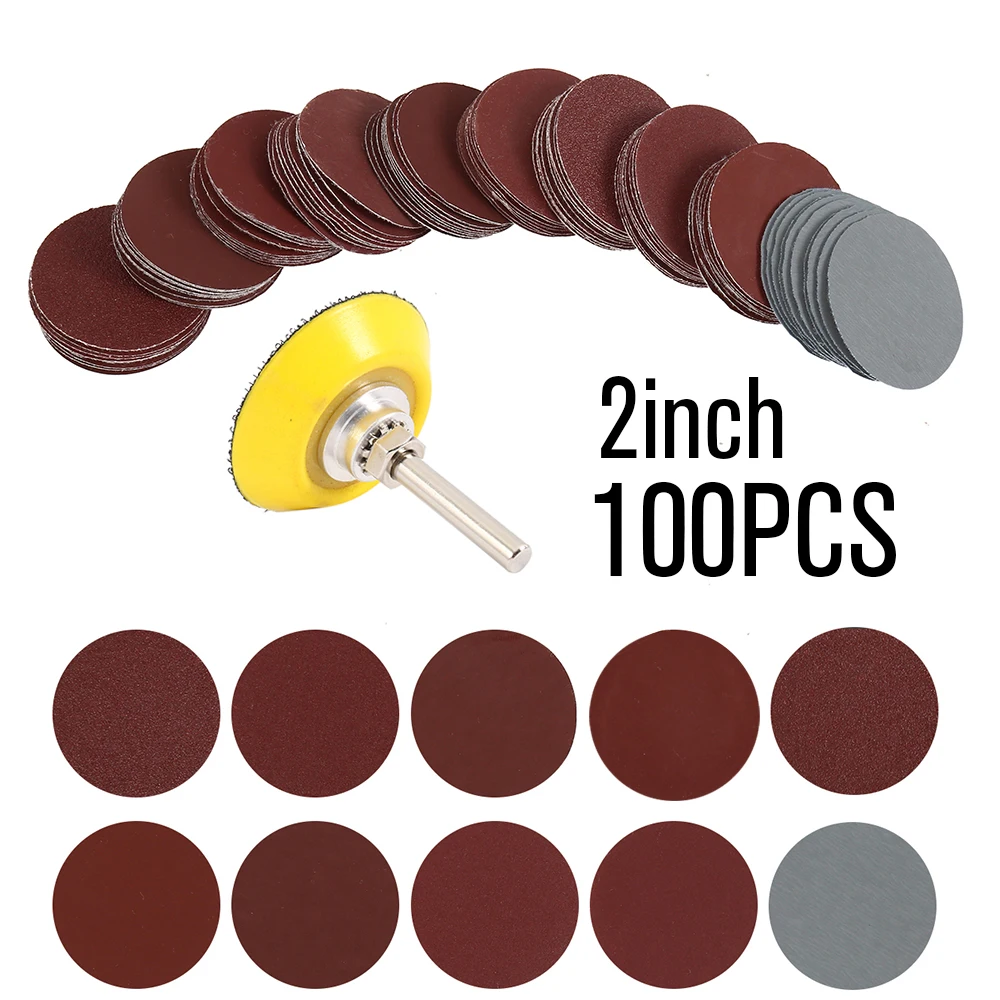 100Pcs 2"75mm Sandpaper Sander Disc Sanding Paper Polishing Pad Sandpaper+Sanding disc Set For Polishing Abrasive Cleaning Tool
100Pcs 2"75mm Sandpaper Sander Disc Sanding Paper Polishing Pad Sandpaper+Sanding disc Set For Polishing Abrasive Cleaning Tool