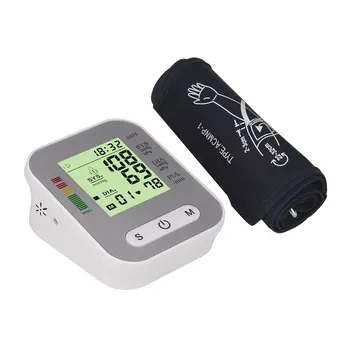 Arm Style Blood Pressure Monitor Full-automatic Electric Sphygmomanometer Pulse Heart Rate Monitor Health Care Supply manometer
Arm Style Blood Pressure Monitor Full-automatic Electric Sphygmomanometer Pulse Heart Rate Monitor Health Care Supply manometer