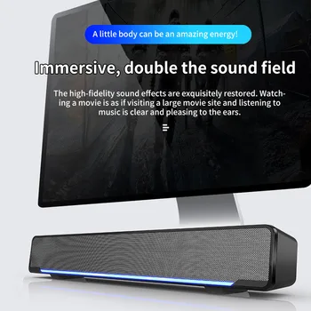 NEW Bluetooth Speakers Sound Bar Wireless Home Surround SoundBar Two 3.5 AUX Interface Speaker With Breath Light TV Home Theater
NEW Bluetooth Speakers Sound Bar Wireless Home Surround SoundBar Two 3.5 AUX Interface Speaker With Breath Light TV Home Theater