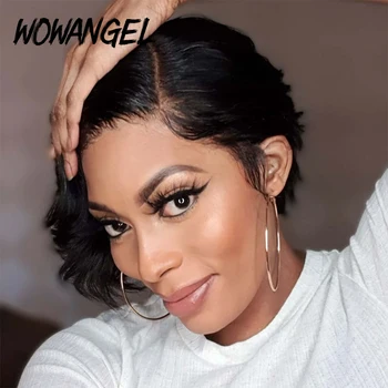 Wowangel 13x4 Lace Front Human Hair Short Wigs Pixie Cut Natural Colored Wigs For Black Women Brazilian Remy Hair Pre-plucked
Wowangel 13x4 Lace Front Human Hair Short Wigs Pixie Cut Natural Colored Wigs For Black Women Brazilian Remy Hair Pre-plucked