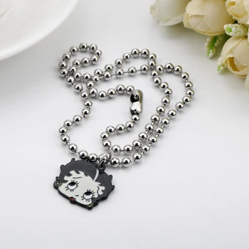 New Arrival Betty Boop Enamel Metal Necklace Pendant Fashion Cute Anime Girl Charm Bead Chain Necklaces For Women Girls
New Arrival Betty Boop Enamel Metal Necklace Pendant Fashion Cute Anime Girl Charm Bead Chain Necklaces For Women Girls