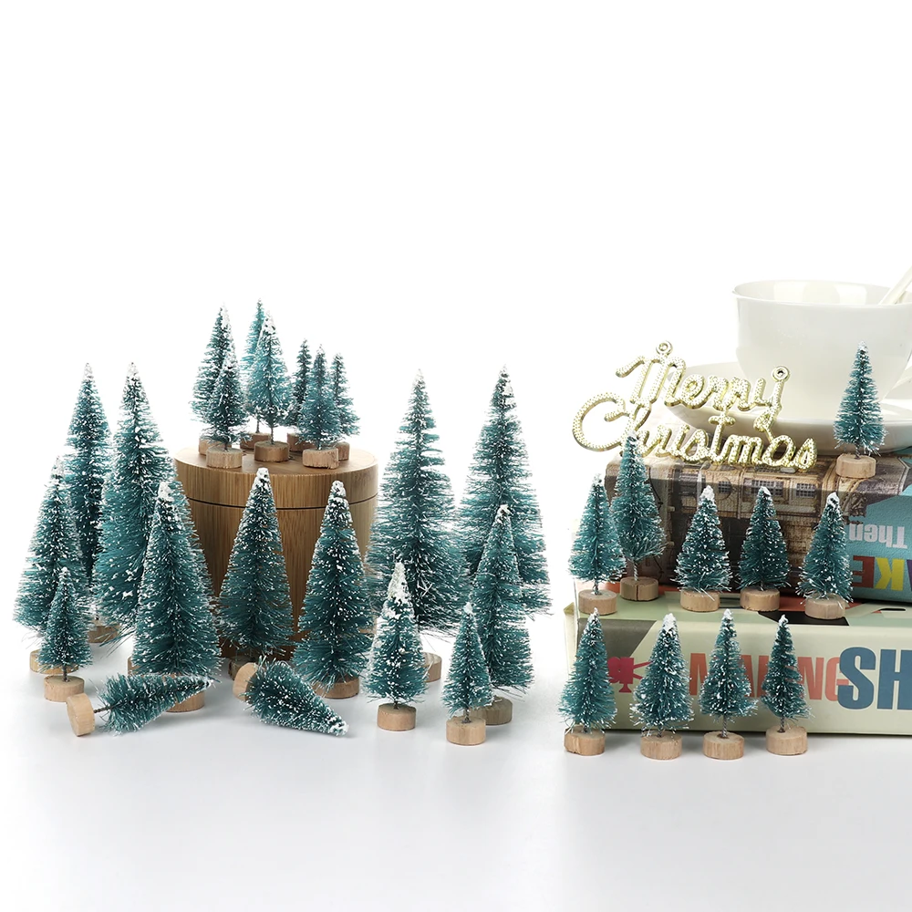 34/43pcs Christmas Tree Artificial Sisal Pine Tree with Wood Base DIY Pine Tree Mini Sisal Bottle Fake Tree Santa Snow Decor
34/43pcs Christmas Tree Artificial Sisal Pine Tree with Wood Base DIY Pine Tree Mini Sisal Bottle Fake Tree Santa Snow Decor
