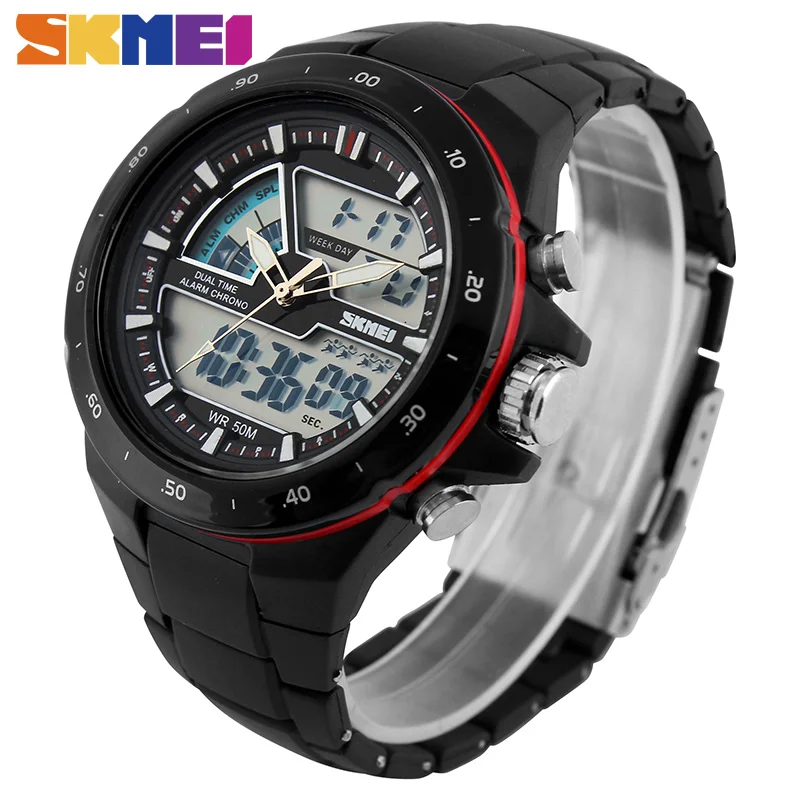 SKMEI Sports Watches Men Digital Double Time display Chronograph Waterproof Alarm Calendar Back Light Quartz Wristwatch 1016
SKMEI Sports Watches Men Digital Double Time display Chronograph Waterproof Alarm Calendar Back Light Quartz Wristwatch 1016