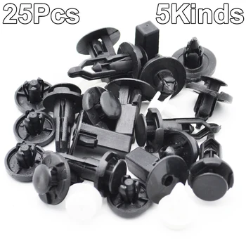 25PCS 5 kinds Mixed Auto Fastener Vehicle Car Bumper Clips Retainer Fastener Rivet Door Panel Fender Liner Universal Fit for Car 
25PCS 5 kinds Mixed Auto Fastener Vehicle Car Bumper Clips Retainer Fastener Rivet Door Panel Fender Liner Universal Fit for Car