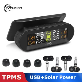 Car Tire Pressure Monitoring Alarm System TPMS LCD Display Type 4PCS External/Built-in Sensor USB+Solar Charging For Android
Car Tire Pressure Monitoring Alarm System TPMS LCD Display Type 4PCS External/Built-in Sensor USB+Solar Charging For Android