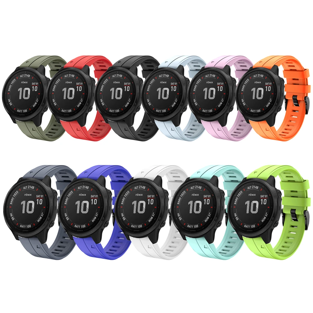 For Garmin Fenix 6S Garmin Fenix 6S Pro Strap 20mm Food Grade Fexible Silicone Watch Band Replacement Bracelet Watchbands
For Garmin Fenix 6S Garmin Fenix 6S Pro Strap 20mm Food Grade Fexible Silicone Watch Band Replacement Bracelet Watchbands