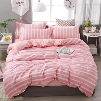 50simple pink stripes bedding sets linens Twin/Single/Double/Queen/King Size duvet cover+bedsheet+pillowcases girls bedclothes
50simple pink stripes bedding sets linens Twin/Single/Double/Queen/King Size duvet cover+bedsheet+pillowcases girls bedclothes