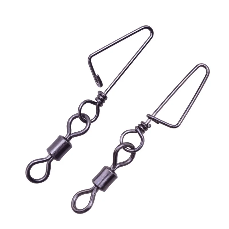 20Pcs/lot Stainless Steel Swivels Fishing Enhanced Interlock Rolling Swivel With Hooked Snap Fish Hook Connector Accessories
20Pcs/lot Stainless Steel Swivels Fishing Enhanced Interlock Rolling Swivel With Hooked Snap Fish Hook Connector Accessories