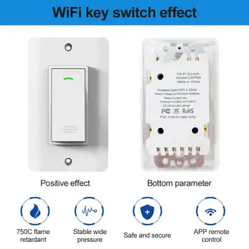 Smart Switch WiFi Smart Light Switch Key Switch APP Remote Control Smart Life Voice Control Sensor Switch Alexa Google Assistant
Smart Switch WiFi Smart Light Switch Key Switch APP Remote Control Smart Life Voice Control Sensor Switch Alexa Google Assistant