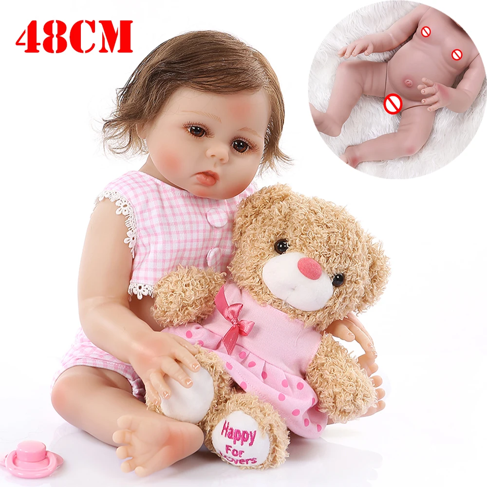 NPK 48CM popular very soft full body silicone doll bebe reborn baby girl sweet face cuddly newborn baby dolls gift
NPK 48CM popular very soft full body silicone doll bebe reborn baby girl sweet face cuddly newborn baby dolls gift