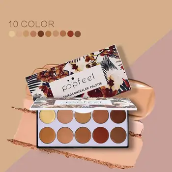 New Popfeel 10 Colors Make Up Concealer Palette Black Eye Cover Color Corrector Face Contour Concealer Palette Foundation TSLM1
New Popfeel 10 Colors Make Up Concealer Palette Black Eye Cover Color Corrector Face Contour Concealer Palette Foundation TSLM1