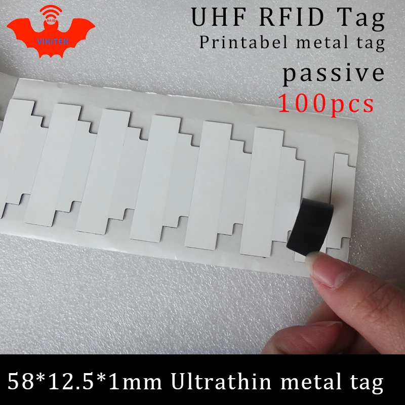 UHF RFID ультратонкая металлическая бирка 58*12,5*1 мм 915 м 868 МГц Impinj NXP EPC 100 шт. Бесплатная доставка печатная синтетическая пассивная бирка RFID 
UHF RFID ультратонкая металлическая бирка 58*12,5*1 мм 915 м 868 МГц Impinj NXP EPC 100 шт. Бесплатная доставка печатная синтетическая пассивная бирка RFID