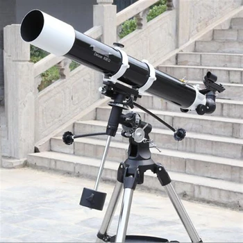 80EQ Second Generation (80DX) Refraction Astronomical Telescope Refractive Optical System EQ2 Equatorial Mount CE81048 
80EQ Second Generation (80DX) Refraction Astronomical Telescope Refractive Optical System EQ2 Equatorial Mount CE81048