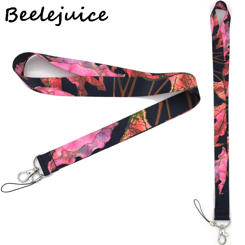 Красный цветочный винтажный брелок на шею ремешок для ключей аксессуары косплея