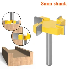 8mm Shank T Type Jointing & Slotting Cutter Four Flutle T-Track Wood Router Bit 12mm/12.7mm Shank Milling Cutter For Wood
8mm Shank T Type Jointing & Slotting Cutter Four Flutle T-Track Wood Router Bit 12mm/12.7mm Shank Milling Cutter For Wood