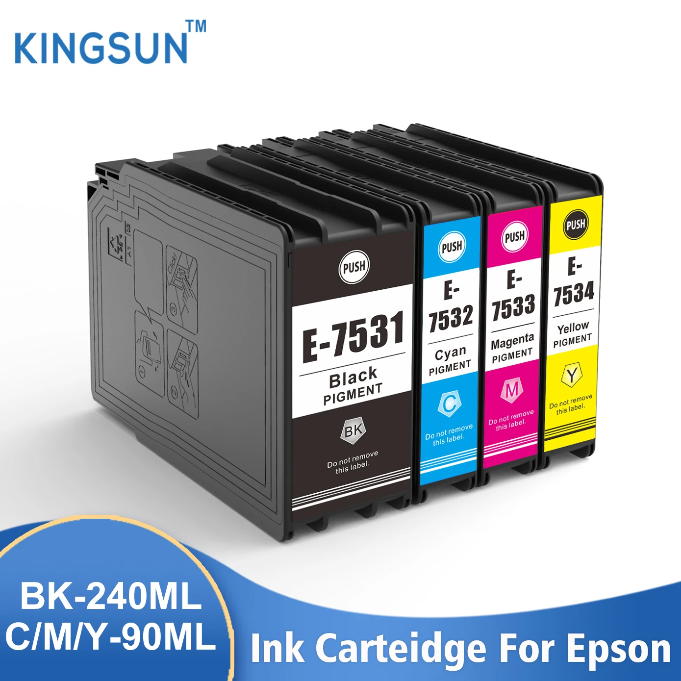 KINGSUN T7531 T7532 T7533 T7534 Compatible Ink Cartridge with chip for Epson WorkForce WF-6093/ WF-6593/WF-8093/WF-8593 Printer
KINGSUN T7531 T7532 T7533 T7534 Compatible Ink Cartridge with chip for Epson WorkForce WF-6093/ WF-6593/WF-8093/WF-8593 Printer