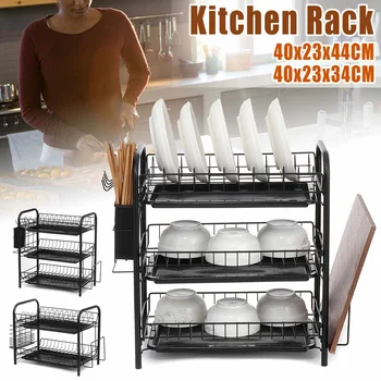 2/3 Tiers Dish Drying Rack Holder Basket Plated Iron Home Washing Great Kitchen Sink Dish Drainer Drying Rack Organizer Black
2/3 Tiers Dish Drying Rack Holder Basket Plated Iron Home Washing Great Kitchen Sink Dish Drainer Drying Rack Organizer Black
