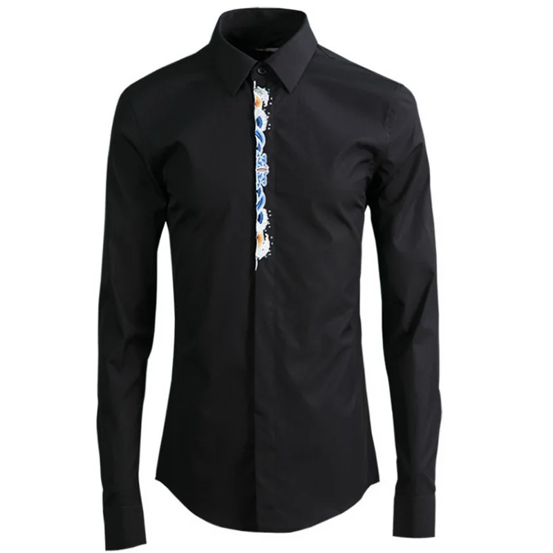 2019 New design high quality long-sleeved solid black shirts men brand business fashion mens shirts summer spring shirt male
2019 New design high quality long-sleeved solid black shirts men brand business fashion mens shirts summer spring shirt male