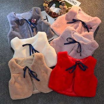 Newborn Baby Girl Fur Vest Children's Vest Girls Jacket Autumn Winter Warm Baby Clothing Cute Girls Short Vest Fur for Princess 
Newborn Baby Girl Fur Vest Children's Vest Girls Jacket Autumn Winter Warm Baby Clothing Cute Girls Short Vest Fur for Princess