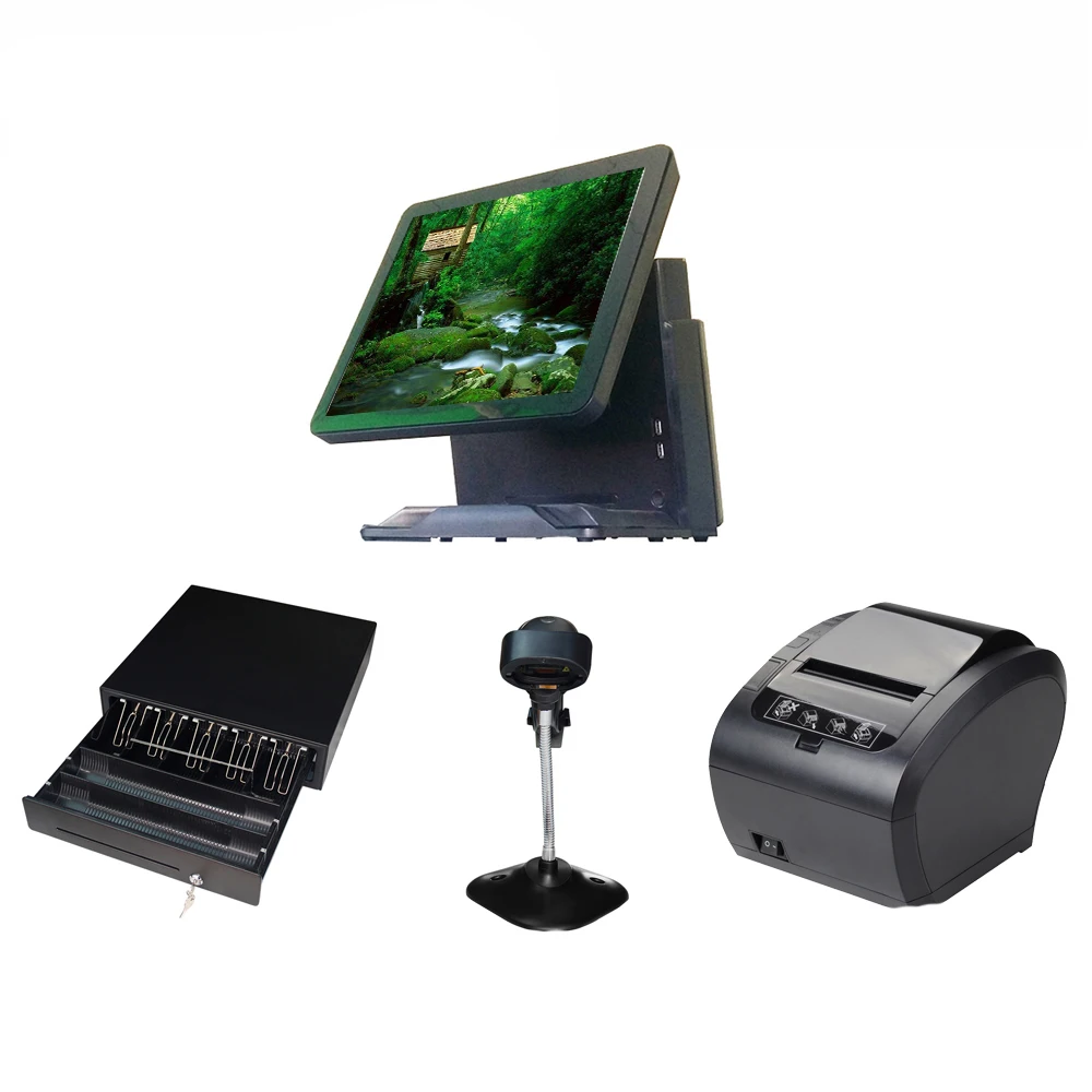 China high quality pos system with cash machine/scanner/printer black
China high quality pos system with cash machine/scanner/printer black