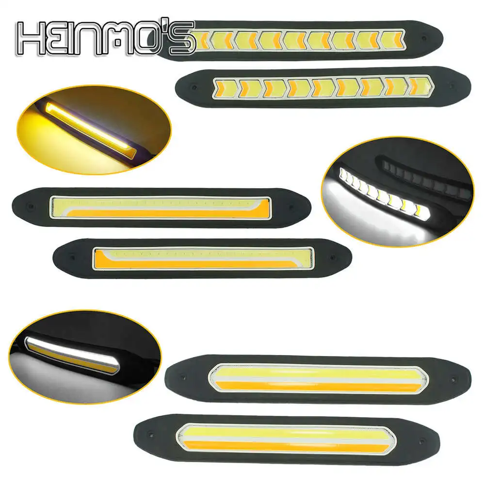 Автомобильные светодиодсветодиодный дневные ходовые огни DRL, COB передняя фара, Белый Сигнал поворота, желтая Поворотная лента, автомобильные универсальные аксессуары 
Автомобильные светодиодсветодиодный дневные ходовые огни DRL, COB передняя фара, Белый Сигнал поворота, желтая Поворотная лента, автомобильные универсальные аксессуары