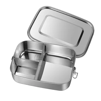 1PCS 304 Concave Lid Sealed Double Buckle Stainless Steel Lunch Box Rectangular Bento Box Compartment
1PCS 304 Concave Lid Sealed Double Buckle Stainless Steel Lunch Box Rectangular Bento Box Compartment