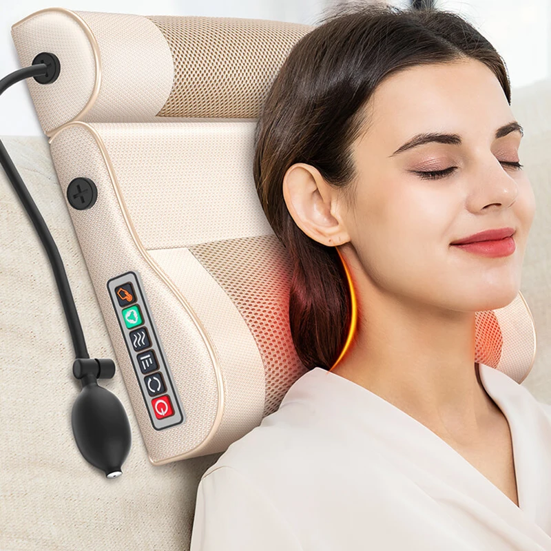 Infrared Heating Electric Massage Pillow Neck Shoulder Back Head Body Musle Multi Relaxation Massager Shiatsu Relief Pain Device 
Infrared Heating Electric Massage Pillow Neck Shoulder Back Head Body Musle Multi Relaxation Massager Shiatsu Relief Pain Device