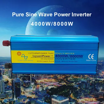 4000W/8000W pure sine wave DC 12V/24V TO AC 220V/230V/240V solar power inverter with 3.1A USB dual LED display universal socket 
4000W/8000W pure sine wave DC 12V/24V TO AC 220V/230V/240V solar power inverter with 3.1A USB dual LED display universal socket