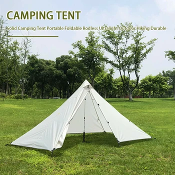 Portable Camping Tent Solid Foldable Rodless Ultralight Outdoor Hiking Travel Durable Windproof Tent 
Portable Camping Tent Solid Foldable Rodless Ultralight Outdoor Hiking Travel Durable Windproof Tent