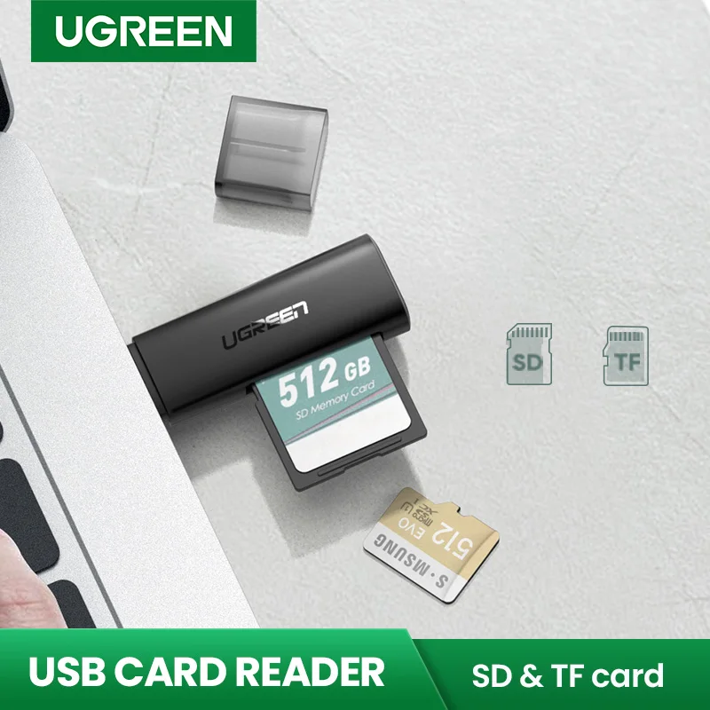 UGREEN USB Card Reader USB to SD Micro SD TF Card Reader for Computer Laptop Accessories Smart Card Reader SD Card Reader
UGREEN USB Card Reader USB to SD Micro SD TF Card Reader for Computer Laptop Accessories Smart Card Reader SD Card Reader