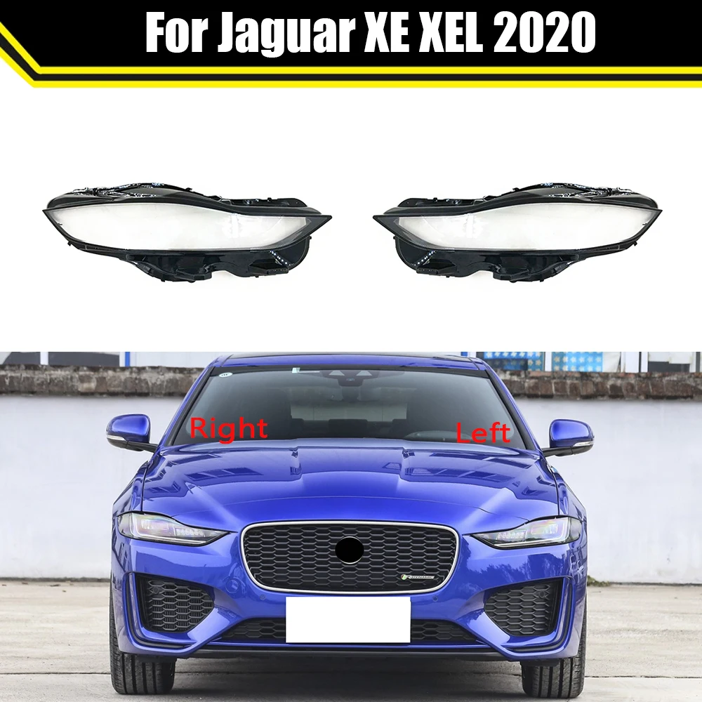 

Auto Head Light Caps For Jaguar XE XEL 2020 Car Lampshade Transparent Lamp Shade Front Headlight Cover Glass Lens Headlamp Shell