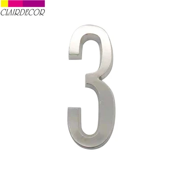 Adhesive 4" 101mm Height House Number Sticker Door Number for House Digits Zinc Alloy Satin Nickel Mailbox Address Sign #3
Adhesive 4" 101mm Height House Number Sticker Door Number for House Digits Zinc Alloy Satin Nickel Mailbox Address Sign #3